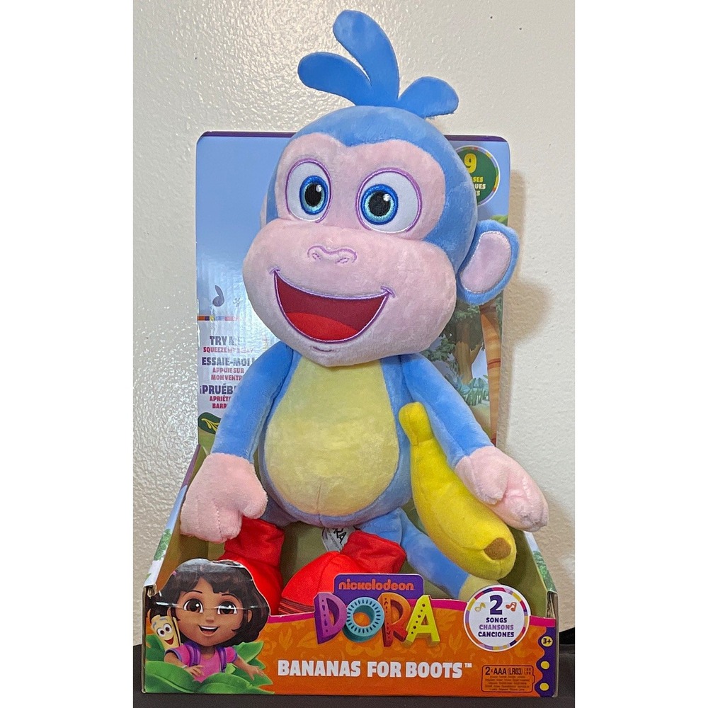 Boots Monkey Plush Dora the Explorer Talking Singing 12in, 3+ Kids Toys